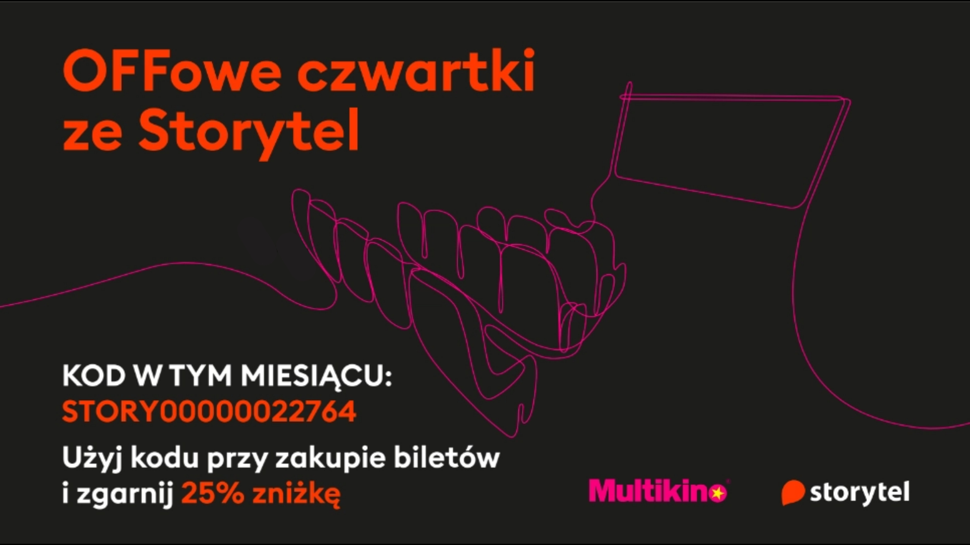 storytel and cinema Multikino partnership information